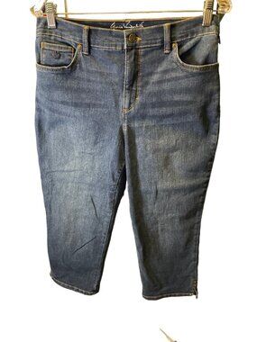 Gloria Vanderbilt 8 Amanda Denim All Around Slimming Effect Cropped Jeans Casual